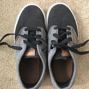 Black & Gray Vans (Atwood Style) Kids Size 2